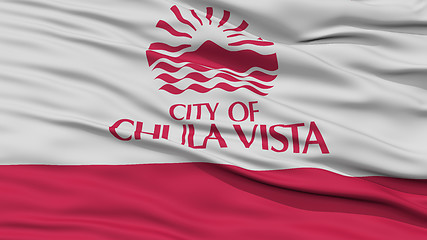 Image showing Closeup of Chula Vista City Flag