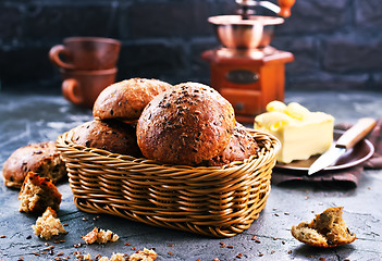 Image showing bread with butter