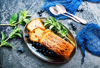 Image showing pie with blueberry