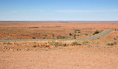 Image showing road through the desert