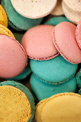 Image showing close up of macarons