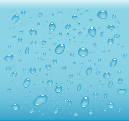 Image showing transparent water drops