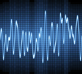 Image showing electronic sine sound wave