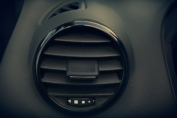 Image showing Details of air conditioning in modern car