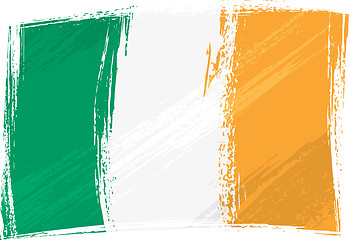 Image showing Grunge Ireland flag