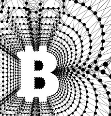 Image showing Bitcoin - electronic form of money and innovative payment network