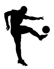 Image showing Shoot of a soccer player