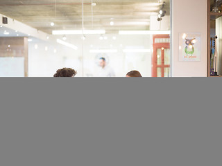 Image showing startup Business team Working With laptop in creative office