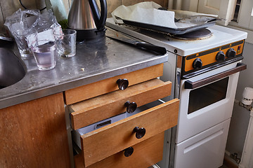 Image showing Dirty Kitchen Detail