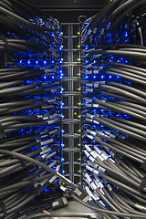 Image showing Cables of a server