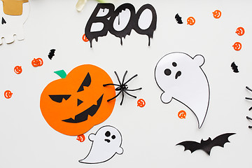 Image showing halloween party paper decorations