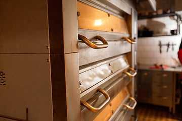 Image showing bread oven at bakery kitchen