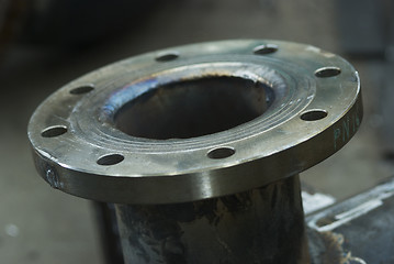 Image showing Steel flange