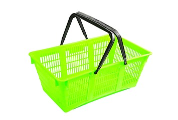 Image showing Shopping basket on white