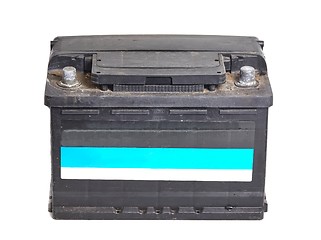 Image showing Car battery on white