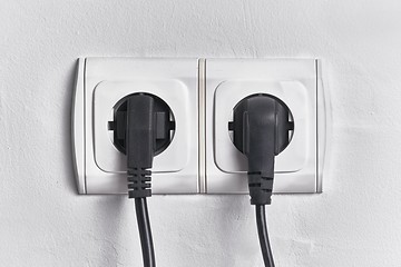 Image showing Electric Socket Closeup