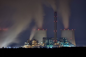 Image showing Power Plant Night