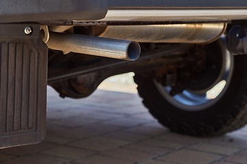 Image showing Exhaust Pipe Closeuo