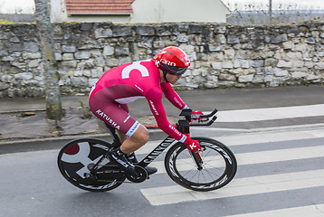 Image showing The Cyclist Alexander Kristoff - Paris-Nice 2016