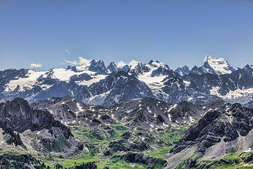 Image showing High Altitude Landscape in Alps