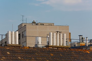 Image showing Roofs and chimneys