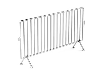 Image showing Mobile steel barrier