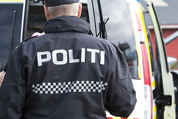 Image showing Norwegian Police Officer