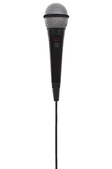 Image showing Black microphone on white