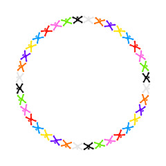 Image showing some stylized people building a circle