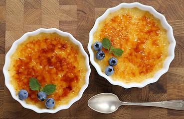 Image showing Creme brulee.