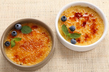 Image showing Creme brulee.