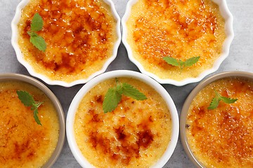 Image showing Creme brulee.