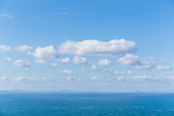 Image showing Seascape and blue sky