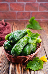 Image showing cucumbers