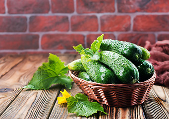 Image showing cucumbers