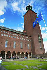 Image showing STOCKHOLM, SWEDEN - AUGUST 20, 2016: Tourists walk and visit Sto