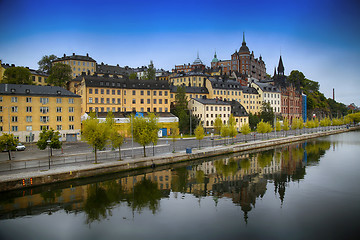 Image showing Beautiful view of Sodermalm district in Stockholm, Sweden