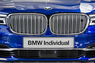 Image showing Close-up front view of new BMW Individual car