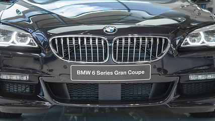 Image showing Front view of new luxury BMW Grand Coupe 6 series