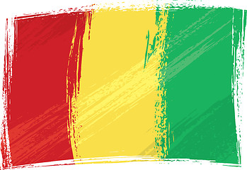 Image showing Grunge Guinea flag