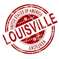 Image showing Louisville stamp with white background