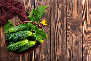 Image showing cucumbers