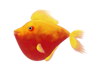 Image showing red comic fish