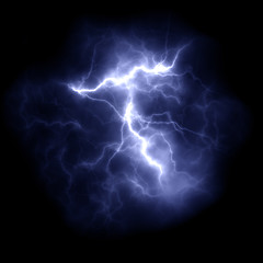 Image showing thunder lightning in the night