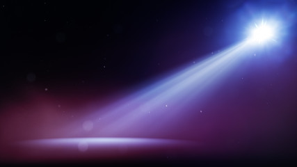 Image showing blue stage light beam background