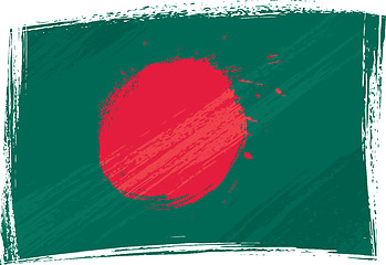 Image showing Grunge Bangladesh flag