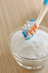 Image showing Baking soda used to brighten teeth