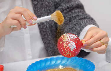 Image showing Make Glitter Glass Ball Ornaments 