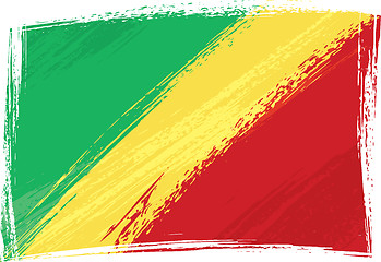 Image showing Grunge Congo flag