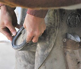 Image showing Male farrier.